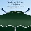 image:imageBest Choice Products 75ft Patio Market Umbrella with Wavy Trim UVFadeResistant 210g Canopy Crank amp Tilt Wind Vent HeavyDuty Frame  PeacockGreen
