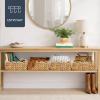 image:imageBest Choice Products 9x12 Scalloped Shelf Baskets Woven Storage Bins amp Pantry Organizer for Kitchen Living Room Bathroom Bedroom Laundry amp Nursery 4 Pack  Natural with White TrimNatural with White Trim