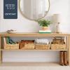 image:imageBest Choice Products 9x12 Scalloped Shelf Baskets Woven Storage Bins amp Pantry Organizer for Kitchen Living Room Bathroom Bedroom Laundry amp Nursery 4 Pack  Natural with White TrimNatural
