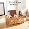 image:imageBest Choice Products Utensil Caddy wHandle  4 Compartments Woven Wicker Utensil Silverware Flatware Organizer Cutlery Basket Holder for Countertop Party Picnic BBQ Kitchen Storage  NaturalNatural
