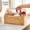 image:imageBest Choice Products Utensil Caddy wHandle  4 Compartments Woven Wicker Utensil Silverware Flatware Organizer Cutlery Basket Holder for Countertop Party Picnic BBQ Kitchen Storage  NaturalNatural