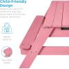 image:imageBest Choice Products 3in1 Sand and Water Table for Toddlers Kids Picnic Table with Umbrella Seats up to 4 220 lb Capacity Per Bench Removable Top Panel 2 Buckets  PinkPink