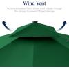 image:imageBest Choice Products 10x10ft Cantilever Patio Umbrella wBase Included Solar LED Lights 360 Rotation Large Offset Hanging Outdoor Shade for Deck Pool Backyard wStand  SandGreen