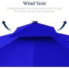 image:imageBest Choice Products 10x10ft Cantilever Patio Umbrella wBase Included Solar LED Lights 360 Rotation Large Offset Hanging Outdoor Shade for Deck Pool Backyard wStand  SandResort Blue