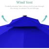 image:imageBest Choice Products 10x10ft Cantilever Patio Umbrella wBase Included Solar LED Lights 360 Rotation Large Offset Hanging Outdoor Shade for Deck Pool Backyard wStand  SandResort Blue