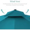 image:imageBest Choice Products 10x10ft Cantilever Patio Umbrella wBase Included Solar LED Lights 360 Rotation Large Offset Hanging Outdoor Shade for Deck Pool Backyard wStand  SandCerulean