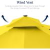 image:imageBest Choice Products 10x10ft Cantilever Patio Umbrella wBase Included Solar LED Lights 360 Rotation Large Offset Hanging Outdoor Shade for Deck Pool Backyard wStand  SandYellow