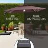 image:imageBest Choice Products 10x10ft Cantilever Patio Umbrella wBase Included Solar LED Lights 360 Rotation Large Offset Hanging Outdoor Shade for Deck Pool Backyard wStand  SandDeep Taupe
