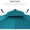 image:imageBest Choice Products 10x10ft Cantilever Patio Umbrella wBase Included Solar LED Lights 360 Rotation Large Offset Hanging Outdoor Shade for Deck Pool Backyard wStand  SandCerulean