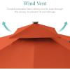 image:imageBest Choice Products 10x10ft Cantilever Patio Umbrella wBase Included Solar LED Lights 360 Rotation Large Offset Hanging Outdoor Shade for Deck Pool Backyard wStand  SandRust