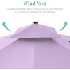 image:imageBest Choice Products 10x10ft Cantilever Patio Umbrella wBase Included Solar LED Lights 360 Rotation Large Offset Hanging Outdoor Shade for Deck Pool Backyard wStand  SandLavender