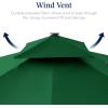 image:imageBest Choice Products 10x10ft Cantilever Patio Umbrella wBase Included Solar LED Lights 360 Rotation Large Offset Hanging Outdoor Shade for Deck Pool Backyard wStand  SandGreen