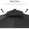 image:imageBest Choice Products 10x10ft Cantilever Patio Umbrella wBase Included Solar LED Lights 360 Rotation Large Offset Hanging Outdoor Shade for Deck Pool Backyard wStand  SandGray