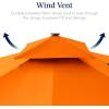 image:imageBest Choice Products 10x10ft Cantilever Patio Umbrella wBase Included Solar LED Lights 360 Rotation Large Offset Hanging Outdoor Shade for Deck Pool Backyard wStand  SandOrange