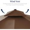 image:imageBest Choice Products 10x10ft Cantilever Patio Umbrella wBase Included Solar LED Lights 360 Rotation Large Offset Hanging Outdoor Shade for Deck Pool Backyard wStand  SandBrown