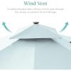 image:imageBest Choice Products 10x10ft Cantilever Patio Umbrella wBase Included Solar LED Lights 360 Rotation Large Offset Hanging Outdoor Shade for Deck Pool Backyard wStand  SandBaby Blue