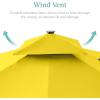 image:imageBest Choice Products 10x10ft Cantilever Patio Umbrella wBase Included Solar LED Lights 360 Rotation Large Offset Hanging Outdoor Shade for Deck Pool Backyard wStand  SandYellow