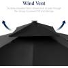 image:imageBest Choice Products 10x10ft Cantilever Patio Umbrella wBase Included Solar LED Lights 360 Rotation Large Offset Hanging Outdoor Shade for Deck Pool Backyard wStand  SandBlack