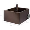 image:imageBest Choice Products 150lb Capacity Portable Steel Umbrella Base Stand for Outdoor Patio Garden Market wFillable Planter Drainage 2 Adjustment Knobs Handle Wheels