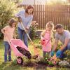 image:imageBest Choice Products Kids Gardening Tool Set 8 Piece with Wheelbarrow Metal Tools Watering Can Apron and Gloves Child Garden Play Set for Outdoor Backyard Play Ages 3  PinkPinkPinkPink