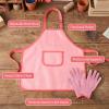 image:imageBest Choice Products Kids Gardening Tool Set 8 Piece with Wheelbarrow Metal Tools Watering Can Apron and Gloves Child Garden Play Set for Outdoor Backyard Play Ages 3  PinkPinkPinkPink