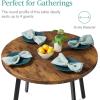 image:imageBest Choice Products Round MidCentury Modern 355in Dining Table SpaceSaving Dinette for Home Kitchen Apartment wSteel Legs  Dark BrownBrown