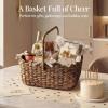 image:imageBest Choice Products Baby Diaper Caddy Organizer Large Portable Handmade Nursery Basket wRemovable Divider amp Handles Handwoven Changing Table Storage Bin for Nursery Organization  ChestnutChestnut