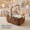 image:imageBest Choice Products Baby Diaper Caddy Organizer Large Portable Handmade Nursery Basket wRemovable Divider amp Handles Handwoven Changing Table Storage Bin for Nursery Organization  ChestnutChestnut