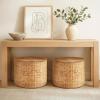 image:imageBest Choice Products Large Round Storage Ottoman WLid Handwoven Water Hyacinth Footstool Accent Stool Side Table Storage Container Plant Stand For Living Room Office or Bedroom  NaturalNatural