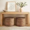image:imageBest Choice Products Large Round Storage Ottoman WLid Handwoven Water Hyacinth Footstool Accent Stool Side Table Storage Container Plant Stand For Living Room Office or Bedroom  NaturalChestnut