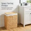 image:imageBest Choice Products Laundry Hamper wLid Handwoven Laundry Basket wRemovable Liner amp Builtin Handles for Bathroom Bedroom amp Laundry Room 26 Gal  NaturalNatural
