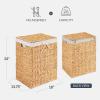 image:imageBest Choice Products Laundry Hamper wLid Handwoven Laundry Basket wRemovable Liner amp Builtin Handles for Bathroom Bedroom amp Laundry Room 26 Gal  NaturalNatural