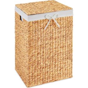 image:imageBest Choice Products Laundry Hamper wLid Handwoven Laundry Basket wRemovable Liner amp Builtin Handles for Bathroom Bedroom amp Laundry Room 26 Gal  NaturalNatural
