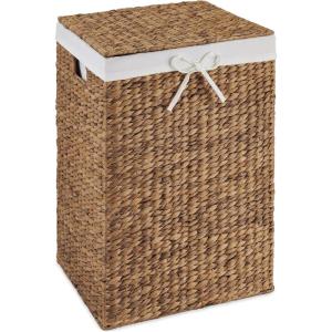 image:imageBest Choice Products Laundry Hamper wLid Handwoven Laundry Basket wRemovable Liner amp Builtin Handles for Bathroom Bedroom amp Laundry Room 26 Gal  NaturalChestnut