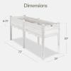 image:imageBest Choice Products 48 x 24 x 30 Raised Garden Bed with Extra Deep 16 Depth Elevated Wood Planter Box Stand for Backyard Patio Balcony Natural Fir Wood  Acorn BrownWhite