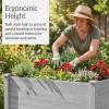 image:imageBest Choice Products 48 x 24 x 30 Raised Garden Bed with Extra Deep 16 Depth Elevated Wood Planter Box Stand for Backyard Patio Balcony Natural Fir Wood  Acorn BrownGray