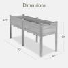 image:imageBest Choice Products 48 x 24 x 30 Raised Garden Bed with Extra Deep 16 Depth Elevated Wood Planter Box Stand for Backyard Patio Balcony Natural Fir Wood  Acorn BrownGray