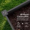 image:imageBest Choice Products 48 x 24 x 30 Raised Garden Bed with Extra Deep 16 Depth Elevated Wood Planter Box Stand for Backyard Patio Balcony Natural Fir Wood  Acorn BrownBlack