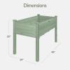 image:imageBest Choice Products 48 x 24 x 30 Raised Garden Bed with Extra Deep 16 Depth Elevated Wood Planter Box Stand for Backyard Patio Balcony Natural Fir Wood  Acorn BrownSage