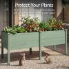 image:imageBest Choice Products 48 x 24 x 30 Raised Garden Bed with Extra Deep 16 Depth Elevated Wood Planter Box Stand for Backyard Patio Balcony Natural Fir Wood  Acorn BrownSage