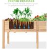image:imageBest Choice Products 48 x 24 x 30 Raised Garden Bed with Extra Deep 16 Depth Elevated Wood Planter Box Stand for Backyard Patio Balcony Natural Fir Wood  Acorn BrownNatural