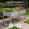 image:imageBest Choice Products 48 x 24 x 30 Raised Garden Bed with Extra Deep 16 Depth Elevated Wood Planter Box Stand for Backyard Patio Balcony Natural Fir Wood  Acorn BrownGray