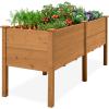 image:imageBest Choice Products 48 x 24 x 30 Raised Garden Bed with Extra Deep 16 Depth Elevated Wood Planter Box Stand for Backyard Patio Balcony Natural Fir Wood  Acorn BrownAcorn Brown