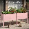 image:imageBest Choice Products 48 x 24 x 30 Raised Garden Bed with Extra Deep 16 Depth Elevated Wood Planter Box Stand for Backyard Patio Balcony Natural Fir Wood  Acorn BrownPink