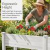 image:imageBest Choice Products 48 x 24 x 30 Raised Garden Bed with Extra Deep 16 Depth Elevated Wood Planter Box Stand for Backyard Patio Balcony Natural Fir Wood  Acorn BrownWhite