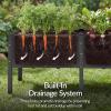image:imageBest Choice Products 48 x 24 x 30 Raised Garden Bed with Extra Deep 16 Depth Elevated Wood Planter Box Stand for Backyard Patio Balcony Natural Fir Wood  Acorn BrownBlack