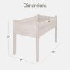 image:imageBest Choice Products 48 x 24 x 30 Raised Garden Bed with Extra Deep 16 Depth Elevated Wood Planter Box Stand for Backyard Patio Balcony Natural Fir Wood  Acorn BrownWhite