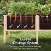 image:imageBest Choice Products 48 x 24 x 30 Raised Garden Bed with Extra Deep 16 Depth Elevated Wood Planter Box Stand for Backyard Patio Balcony Natural Fir Wood  Acorn BrownNatural