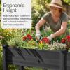 image:imageBest Choice Products 48 x 24 x 30 Raised Garden Bed with Extra Deep 16 Depth Elevated Wood Planter Box Stand for Backyard Patio Balcony Natural Fir Wood  Acorn BrownBlack