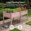 image:imageBest Choice Products 48 x 24 x 30 Raised Garden Bed with Extra Deep 16 Depth Elevated Wood Planter Box Stand for Backyard Patio Balcony Natural Fir Wood  Acorn BrownPink